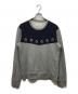 Maison Margiela（メゾンマルジェラ）の古着「ハトメクルーネックスウェット」｜グレー×ネイビー