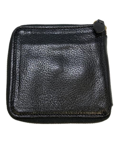 IL BISONTE（イル ビゾンテ）IL BISONTE (イル ビゾンテ) ラウンドジップウォレット ブラックの古着・服飾アイテム