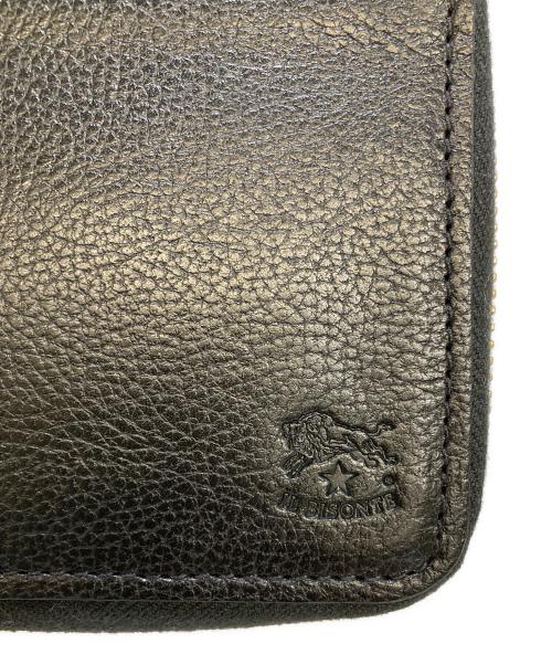 IL BISONTE（イル ビゾンテ）IL BISONTE (イル ビゾンテ) ラウンドジップウォレット ブラックの古着・服飾アイテム