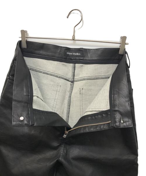 entire studios（エンタイアスタジオ）ENTIRE STUDIOS (エンタイアスタジオ) フェイクレザーパンツ ブラック サイズ:SIZE Sの古着・服飾アイテム