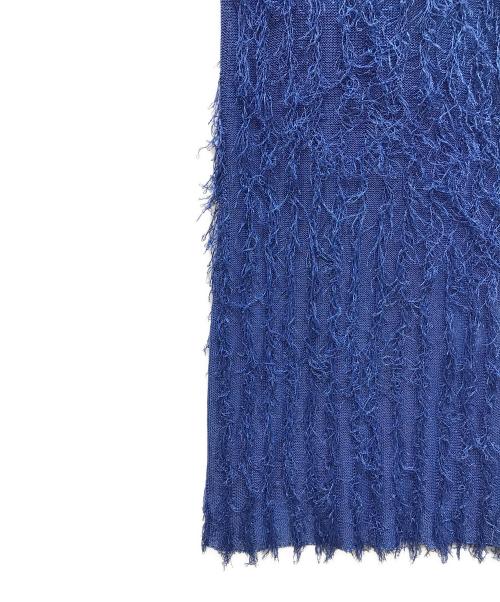 NOUNLESS（ナウンレス）NOUNLESS (ナウンレス) Bright Loop Fringe Cami Dress ブルー サイズ:1 未使用品の古着・服飾アイテム