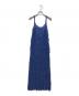 NOUNLESS（ナウンレス）の古着「Bright Loop Fringe Cami Dress」｜ブルー