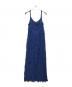 NOUNLESS (ナウンレス) Bright Loop Fringe Cami Dress ブルー サイズ:1 未使用品：13000円