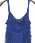 中古・古着 NOUNLESS (ナウンレス) Bright Loop Fringe Cami Dress ブルー サイズ:1 未使用品：13000円