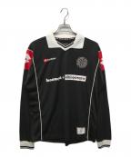 Diaspora Sketeboards×LOTTOディアスポラスケートボードズ×ロット）の古着「Le Zebre Shirt」｜ブラック