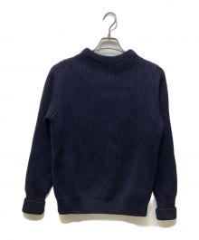 ANDERSEN-ANDERSEN（アンデルセン アンデルセン）の古着「5Gボトルネックニット」｜ネイビー