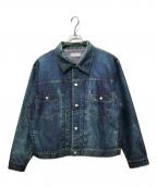 TOLQトルク）の古着「Trompe L’oeil Printed Jacket」｜インディゴ