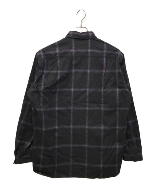 LAD MUSICIAN（ラッドミュージシャン）LAD MUSICIAN (ラッドミュージシャン) オンブレチェック ビッグシャツ ブラック×パープル サイズ:SIZE 44の古着・服飾アイテム