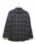 LAD MUSICIAN（ラッドミュージシャン）の古着「オンブレチェック ビッグシャツ」｜ブラック×パープル