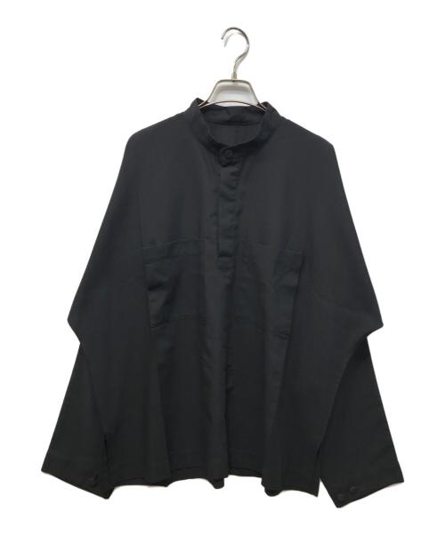 IM MEN（アイム メン）IM MEN (アイム メン) スタンドカラードルマンプルオーバーシャツ ブラック サイズ:SIZE 3の古着・服飾アイテム