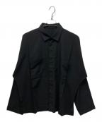 IM MENアイム メン）の古着「フライフロントドルマンシャツ」｜ブラック