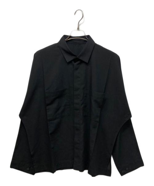 IM MEN（アイム メン）IM MEN (アイム メン) フライフロントドルマンシャツ ブラック サイズ:3の古着・服飾アイテム