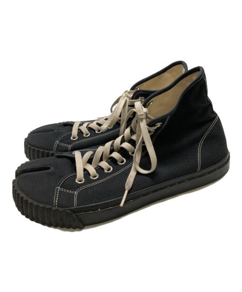 Maison Margiela（メゾンマルジェラ）Maison Margiela (メゾンマルジェラ) tabi ハイカットスニーカー ブラック サイズ:41の古着・服飾アイテム