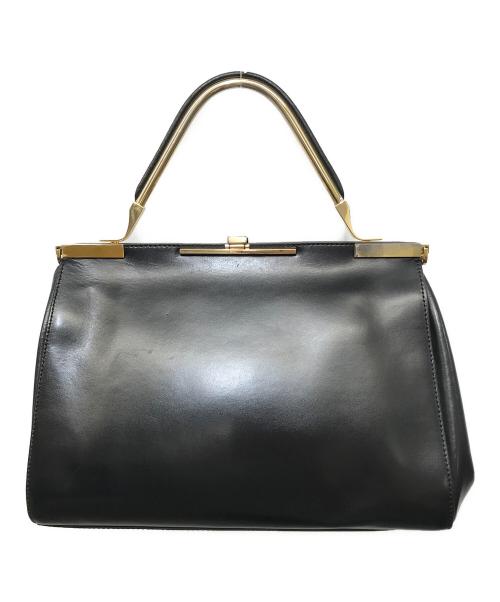 ZANCHETTI（ザンケッティー）ZANCHETTI (ザンケッティー) レザー2WAYハンドバッグ ブラックの古着・服飾アイテム