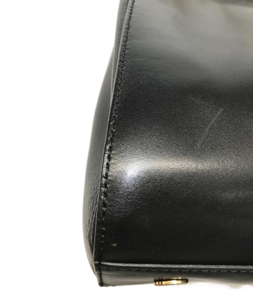 ZANCHETTI（ザンケッティー）ZANCHETTI (ザンケッティー) レザー2WAYハンドバッグ ブラックの古着・服飾アイテム