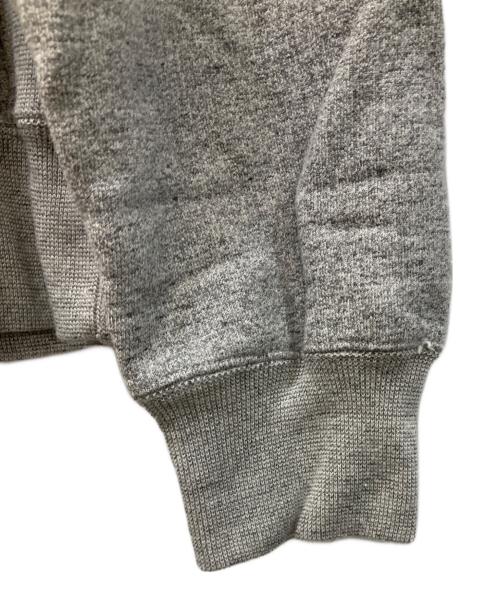 yokosakamoto（ヨウコサカモト）YOKOSAKAMOTO (ヨウコサカモト) TSURIAMI RAGLAN HOODIE グレー サイズ:Lの古着・服飾アイテム