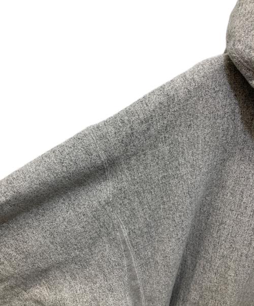 yokosakamoto（ヨウコサカモト）YOKOSAKAMOTO (ヨウコサカモト) TSURIAMI RAGLAN HOODIE グレー サイズ:Lの古着・服飾アイテム