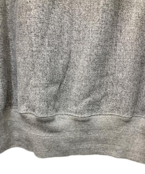 yokosakamoto（ヨウコサカモト）YOKOSAKAMOTO (ヨウコサカモト) TSURIAMI RAGLAN HOODIE グレー サイズ:Lの古着・服飾アイテム