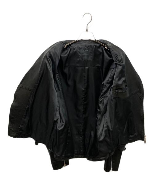 s'yte（サイト）s'yte (サイト) ラムレザージップアップダブルライダースジャケット ブラック サイズ:3の古着・服飾アイテム