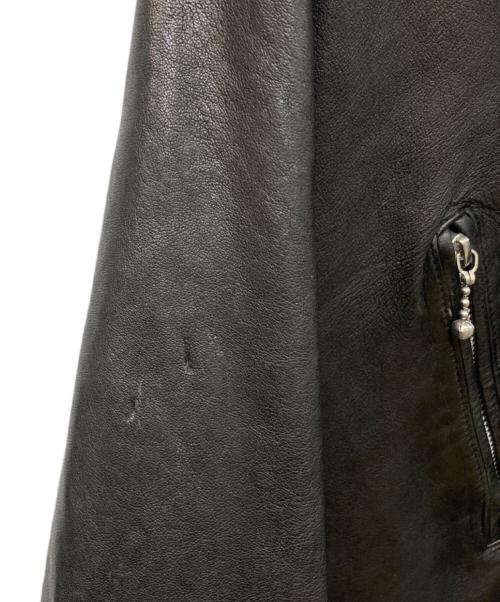 s'yte（サイト）s'yte (サイト) ラムレザージップアップダブルライダースジャケット ブラック サイズ:3の古着・服飾アイテム