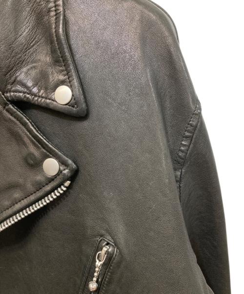 s'yte（サイト）s'yte (サイト) ラムレザージップアップダブルライダースジャケット ブラック サイズ:3の古着・服飾アイテム