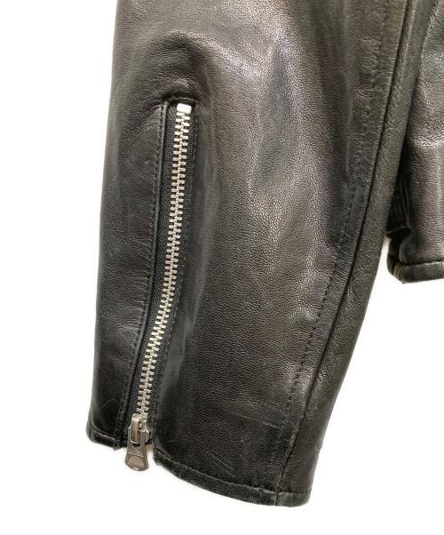 s'yte（サイト）s'yte (サイト) ラムレザージップアップダブルライダースジャケット ブラック サイズ:3の古着・服飾アイテム