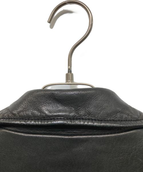 s'yte（サイト）s'yte (サイト) ラムレザージップアップダブルライダースジャケット ブラック サイズ:3の古着・服飾アイテム