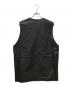 EDIFICE (エディフィス) シープベジレザー ロングベスト ブラック サイズ:FREE：13000円