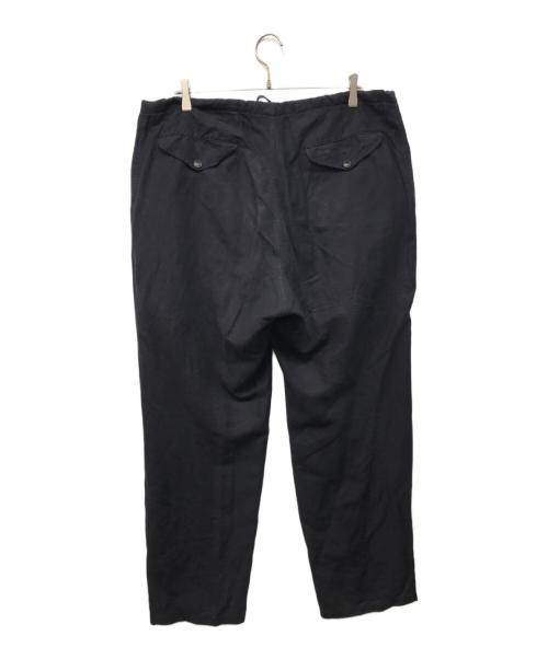 COMOLI（コモリ）COMOLI (コモリ) ヴィスコースリネンドローストリングパンツ ネイビー サイズ:Mの古着・服飾アイテム