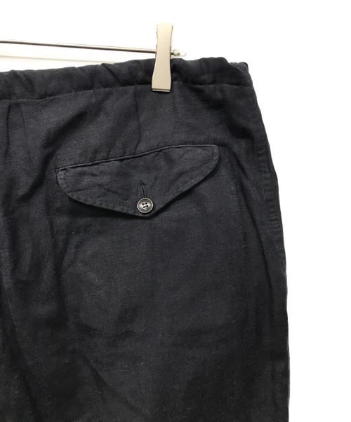 COMOLI（コモリ）COMOLI (コモリ) ヴィスコースリネンドローストリングパンツ ネイビー サイズ:Mの古着・服飾アイテム