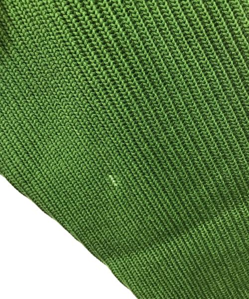 AURALEE（オーラリー）AURALEE (オーラリー) SUPER FINE WOOL RIB KNIT BIG P Oクルーネックニット グリーン サイズ:4の古着・服飾アイテム