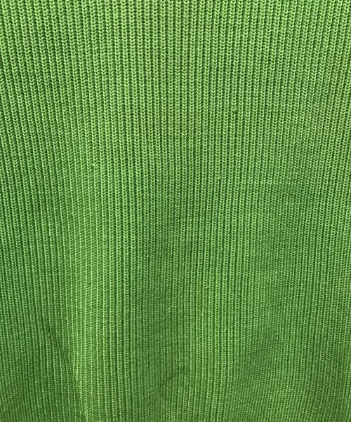 AURALEE（オーラリー）AURALEE (オーラリー) SUPER FINE WOOL RIB KNIT BIG P Oクルーネックニット グリーン サイズ:4の古着・服飾アイテム