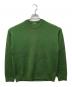 AURALEE（オーラリー）の古着「SUPER FINE WOOL RIB KNIT BIG P Oクルーネックニット」｜グリーン
