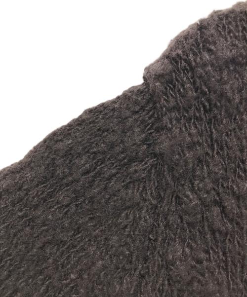 AURALEE（オーラリー）AURALEE (オーラリー) WOOL SLUB KNIT SHORT CARDIGAN ブラウン サイズ:1の古着・服飾アイテム