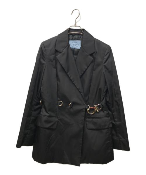 PRADA（プラダ）PRADA (プラダ) ナイロンギャバジンジャケット ブラック サイズ:SIZE 38Sの古着・服飾アイテム