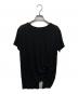 RICK OWENS（リックオウエンス）の古着「ギャザーTシャツ」｜ブラック