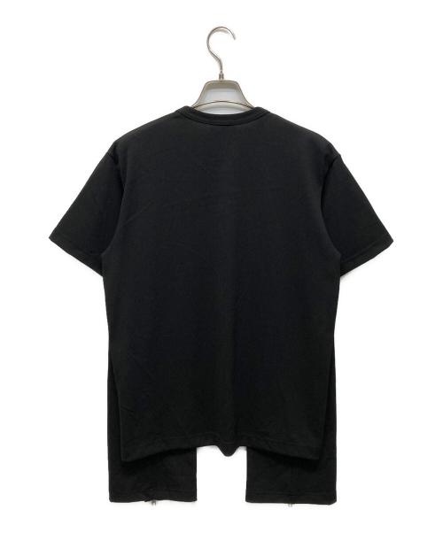 COMME des GARCONS HOMME PLUS（コムデギャルソンオムプリュス）COMME des GARCONS HOMME PLUS (コムデギャルソンオムプリュス) ジップデザインカットソー ブラック サイズ:Mの古着・服飾アイテム