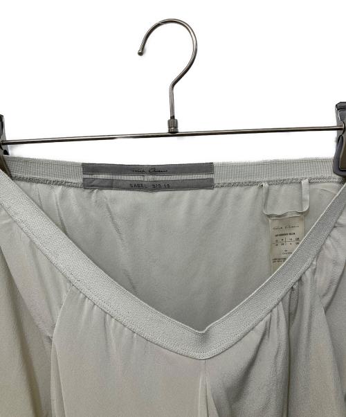 RICK OWENS（リックオウエンス）RICK OWENS (リックオウエンス) シルクアシンメトリースカート ベージュ サイズ:38の古着・服飾アイテム