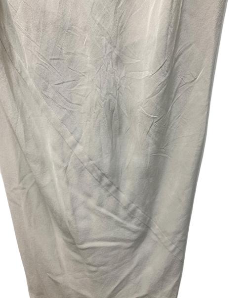 RICK OWENS（リックオウエンス）RICK OWENS (リックオウエンス) シルクアシンメトリースカート ベージュ サイズ:38の古着・服飾アイテム