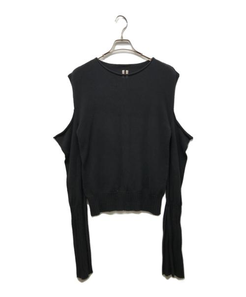 RICK OWENS（リックオウエンス）RICK OWENS (リックオウエンス) Cape-Sleeve Sweater ブラック サイズ:SIZE Lの古着・服飾アイテム