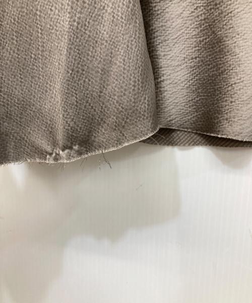 RICK OWENS（リックオウエンス）RICK OWENS (リックオウエンス) コントラストパネルサテンペンシルスカート ベージュ サイズ:38の古着・服飾アイテム