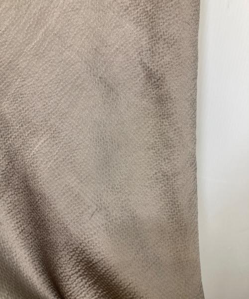 RICK OWENS（リックオウエンス）RICK OWENS (リックオウエンス) コントラストパネルサテンペンシルスカート ベージュ サイズ:38の古着・服飾アイテム