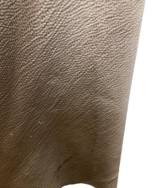 RICK OWENS（リックオウエンス）RICK OWENS (リックオウエンス) コントラストパネルサテンペンシルスカート ベージュ サイズ:38の古着・服飾アイテム