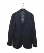 BLACK LABEL CRESTBRIDGEブラックレーベル クレストブリッジ）の古着「チェックジャガード2Bジャケット」｜ネイビー