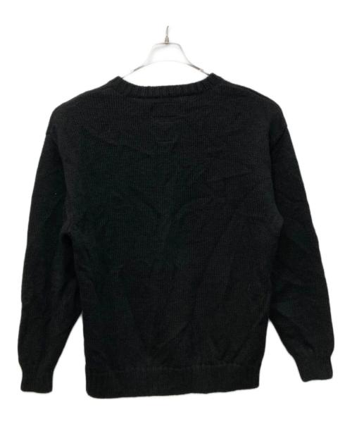 WACKO MARIA（ワコマリア）WACKO MARIA (ワコマリア) 世界平和プロジェクト INTARSIA CREW NECK SWEATER ブラック サイズ:Lの古着・服飾アイテム