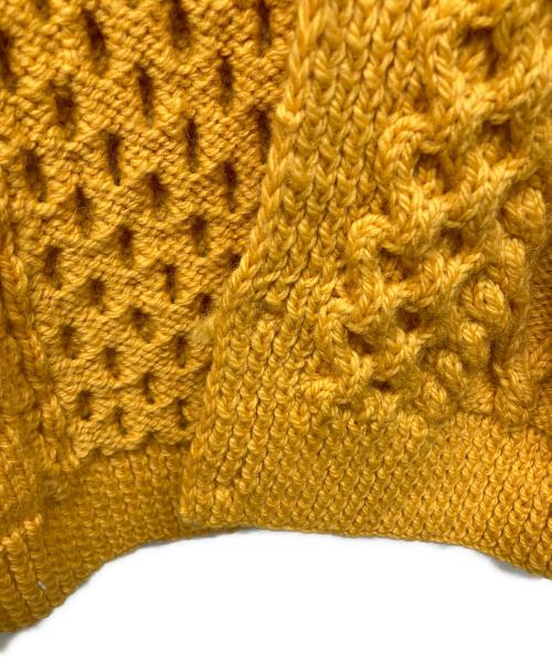 INVERALLAN（インバーアラン）INVERALLAN (インバーアラン) ショールカラーカーディガン イエロー サイズ:FREEの古着・服飾アイテム