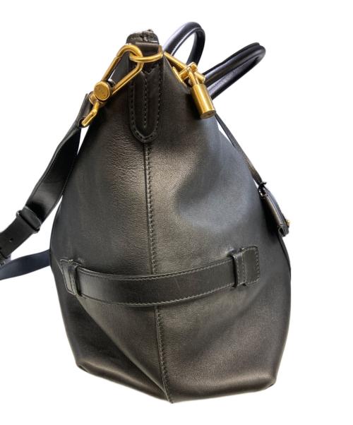 BALLY（バリー）BALLY (バリー) 2WAYレザーバッグ ブラックの古着・服飾アイテム