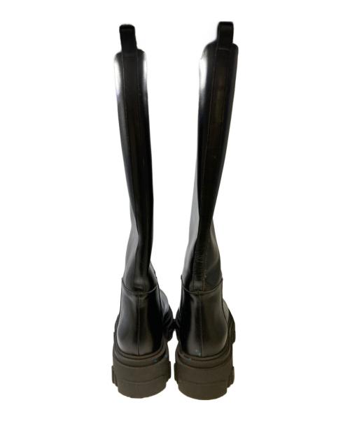 GIA BORGHINI（ジア・ボルギーニ）GIA BORGHINI (ジア・ボルギーニ) PERNILLE TEISBAEK (ペルニーレタイスベック) コンバットブーツ ブラック サイズ:38の古着・服飾アイテム