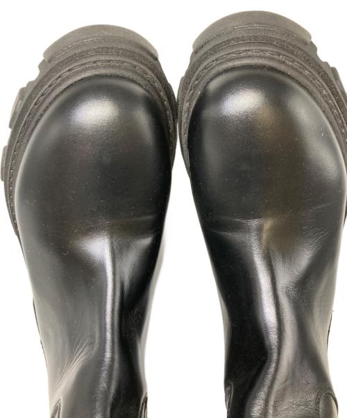 GIA BORGHINI（ジア・ボルギーニ）GIA BORGHINI (ジア・ボルギーニ) PERNILLE TEISBAEK (ペルニーレタイスベック) コンバットブーツ ブラック サイズ:38の古着・服飾アイテム