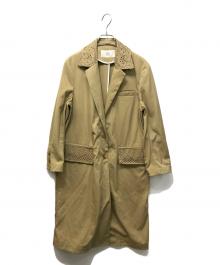 FUMIE=TANAKA（フミエタナカ）の古着「コードデザインコート」｜ベージュ